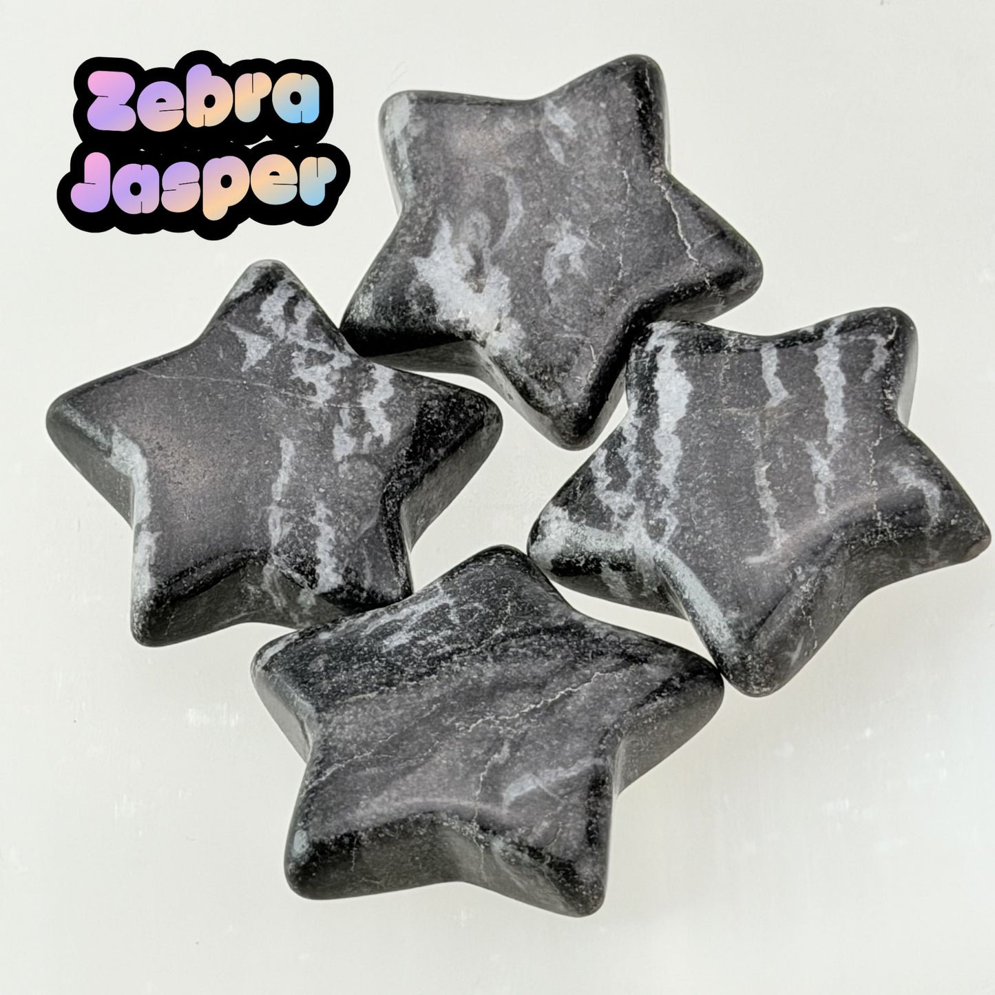 Zebra Jasper Mini Star Carving