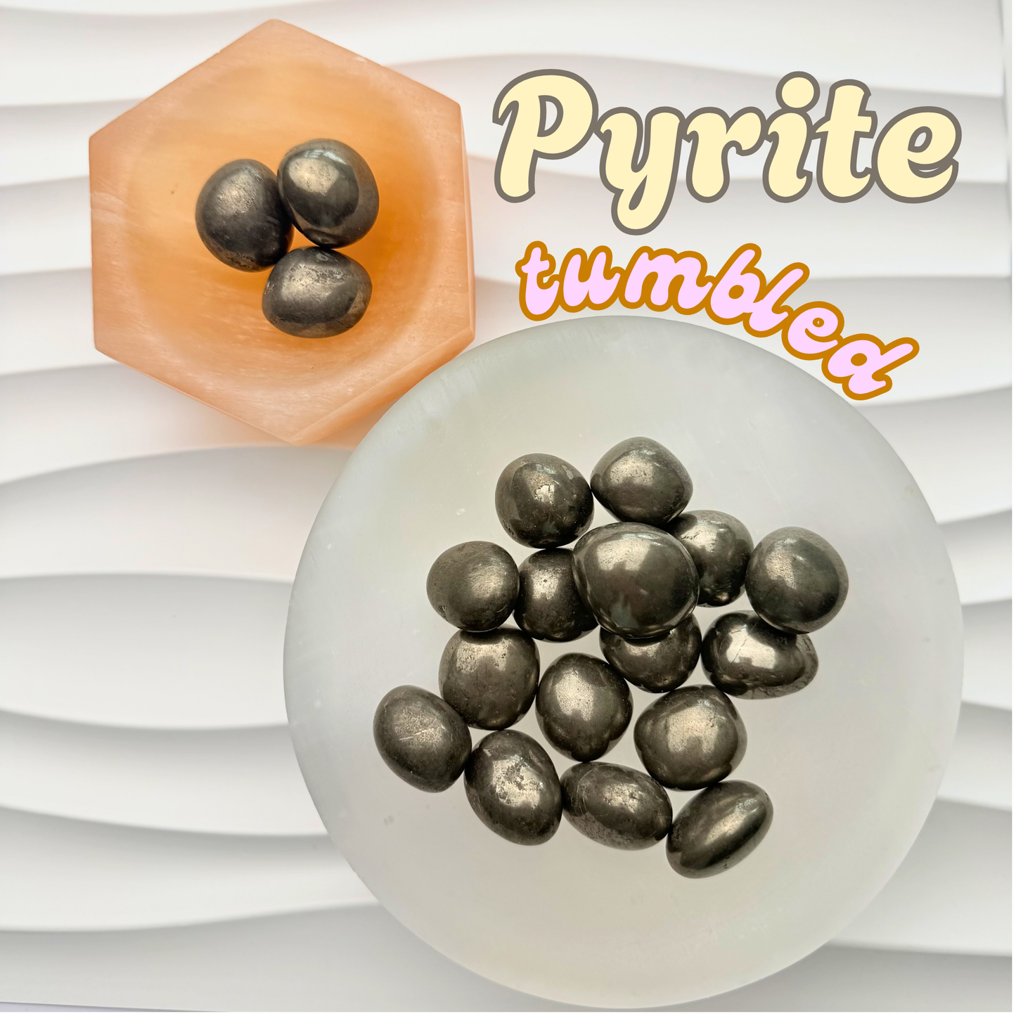 Pyrite Tumbled Stone