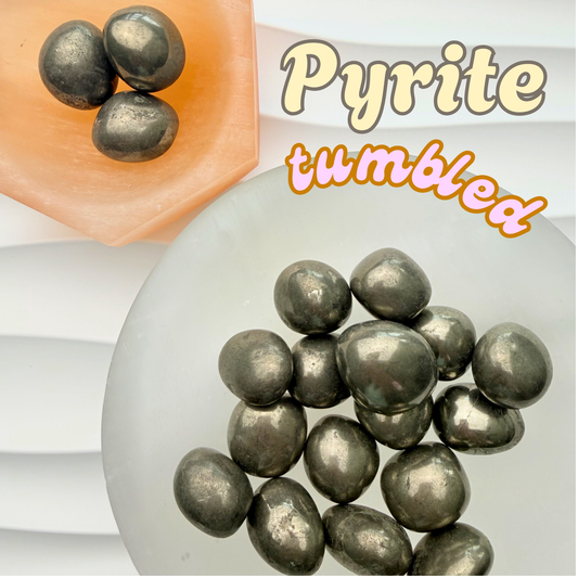 Pyrite Tumbled Stone