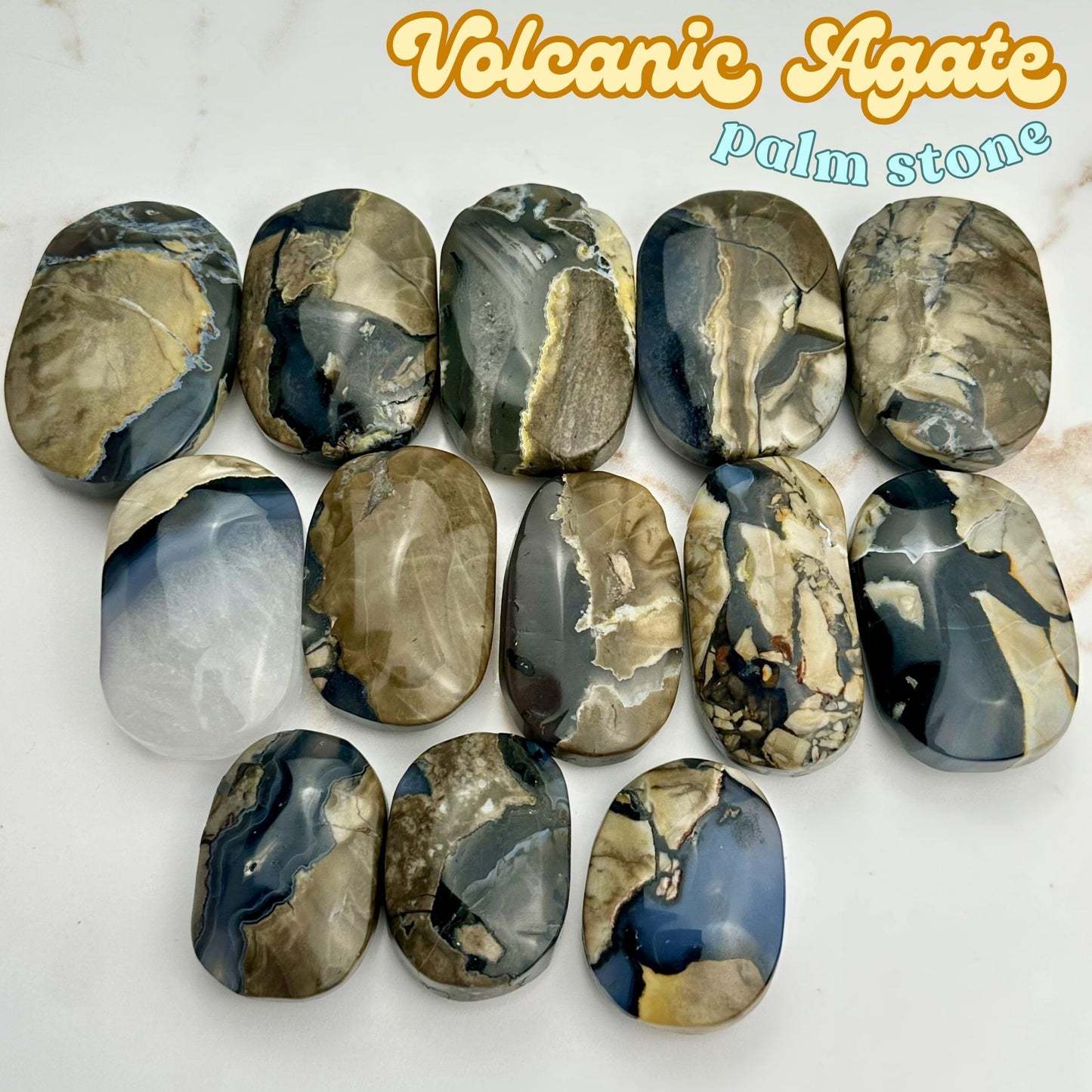 Volcanic Agate Palm Stone | Intuitively Chosen