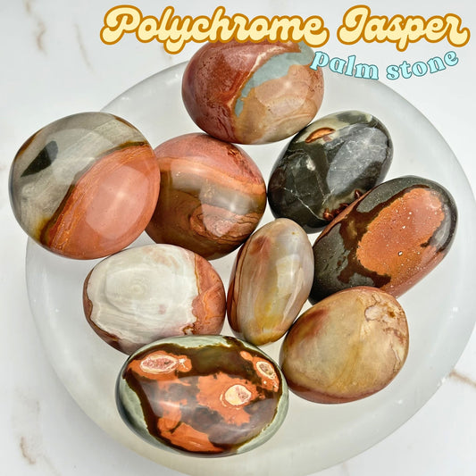 Polychrome Jasper Palm Stone | Intuitively Chosen