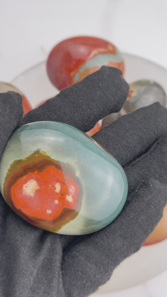 Polychrome Jasper Palm Stone | Intuitively Chosen