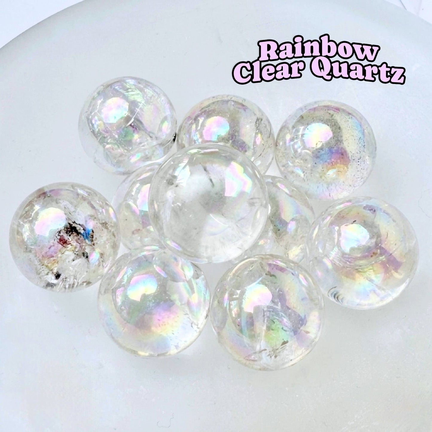 Rainbow Clear Quartz Mini Sphere | Intuitively Chosen