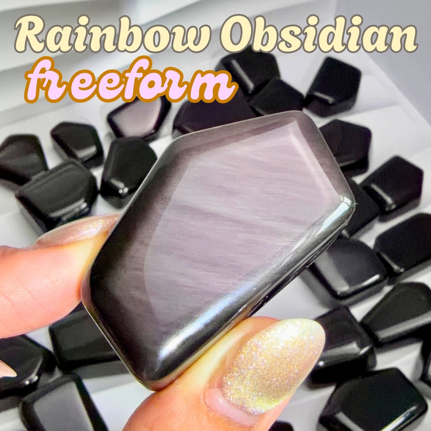 Rainbow Obsidian Freeform | Intuitively Chosen