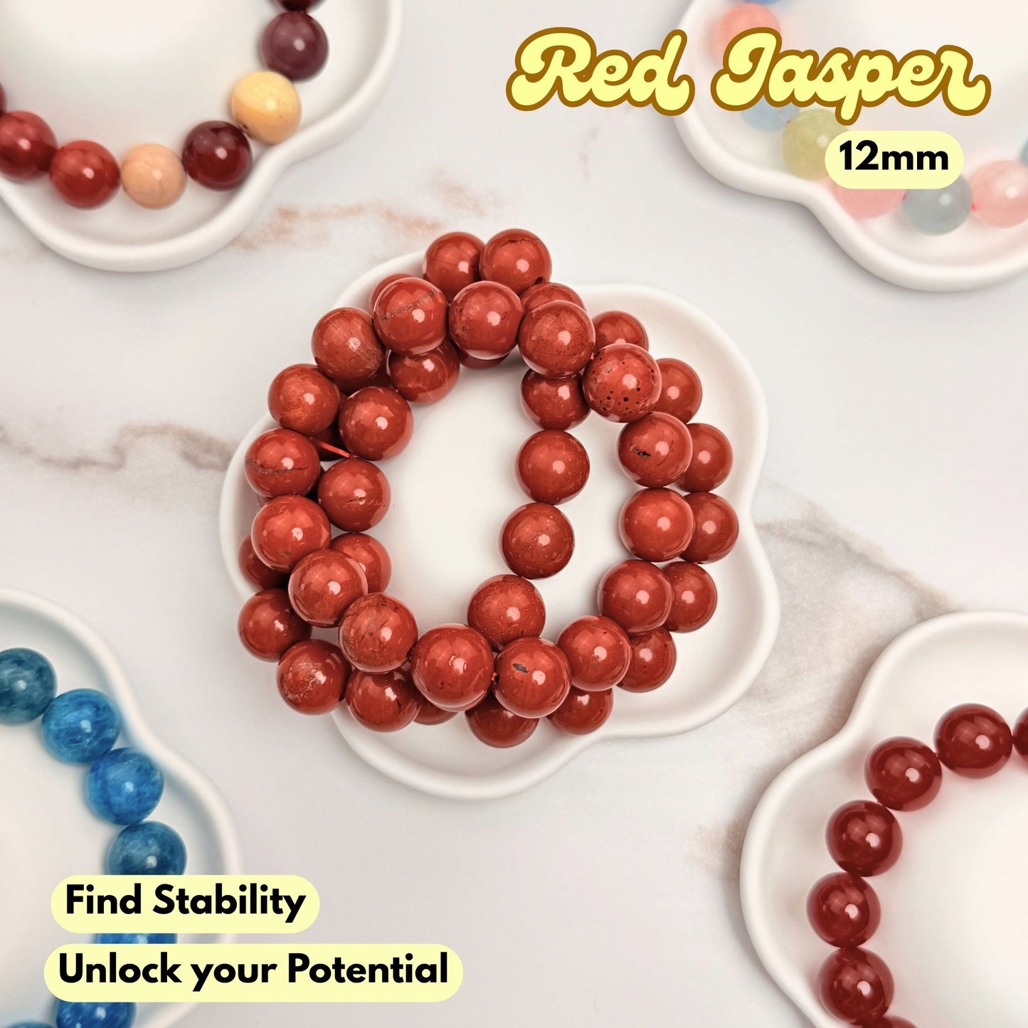 Red Jasper 12mm Bracelet