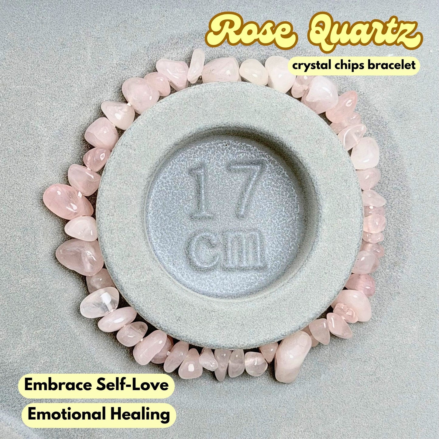 Rose Quartz Chip Bracelet