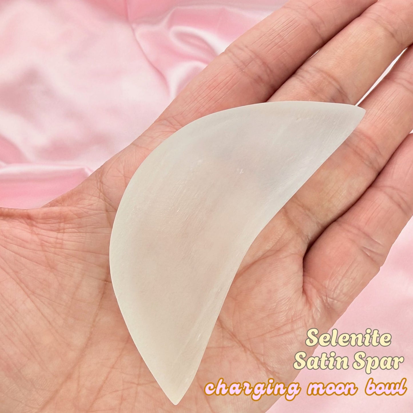 Selenite Moon Charging Bowl - 3 Inches
