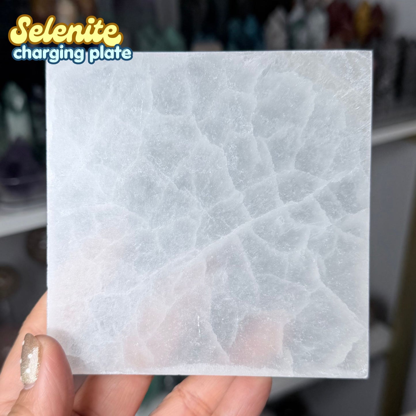 Selenite Charging Plate 4x4 inches