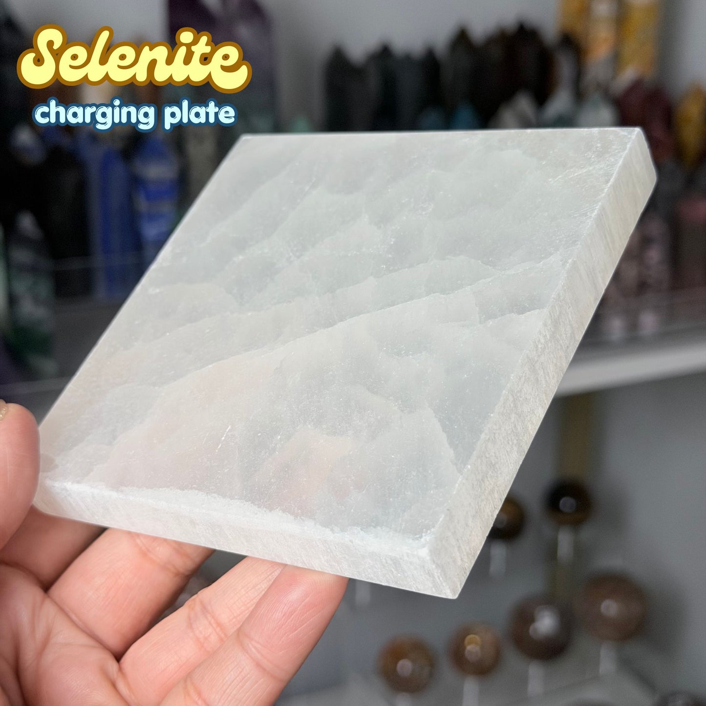 Selenite Charging Plate 4x4 inches