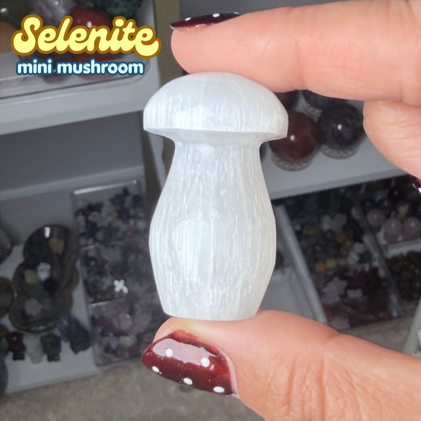 Selenite Mini Mushroom