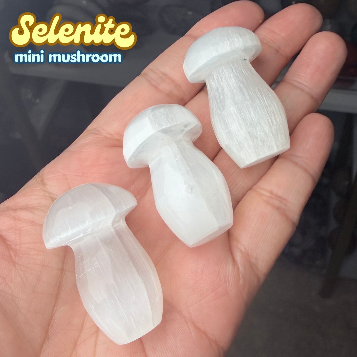 Selenite Mini Mushroom