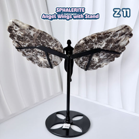 Sphalerite Angel Wings with Stand | Z11