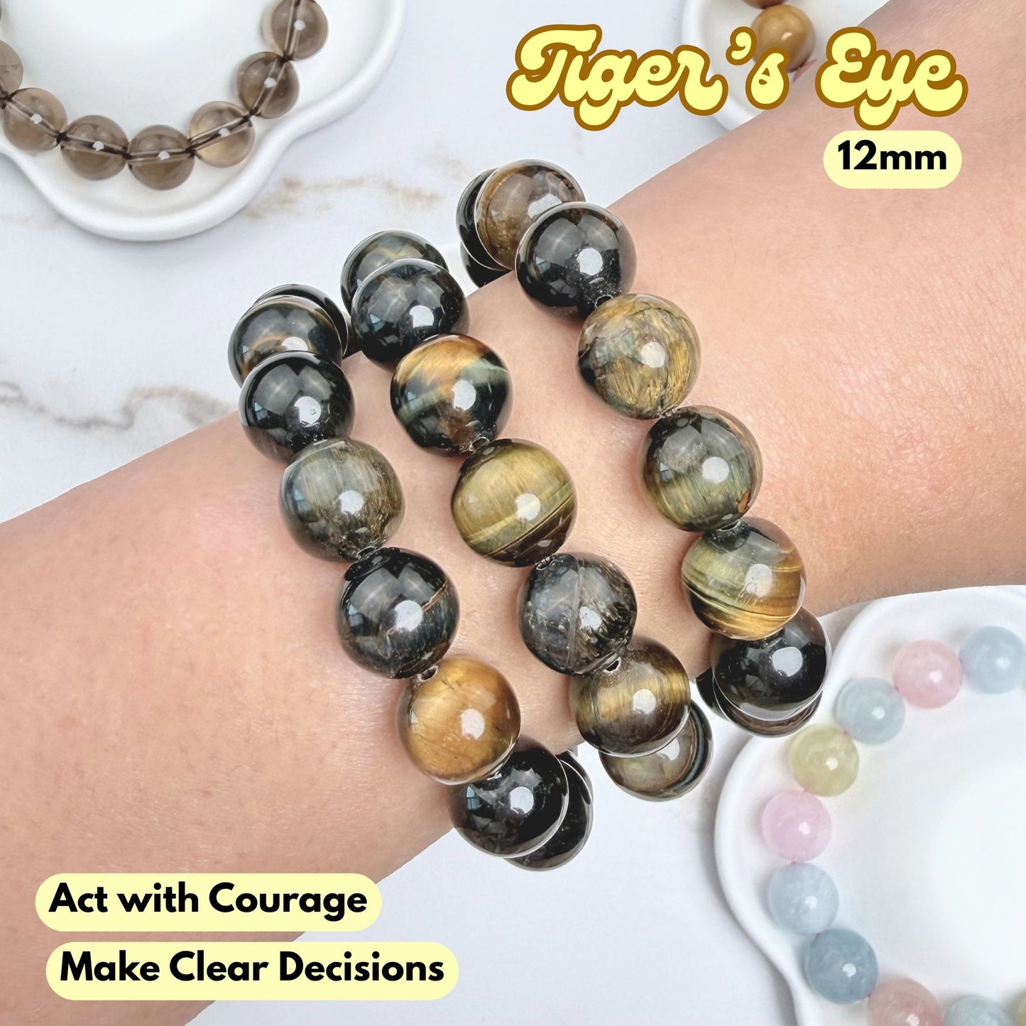 Tiger's Eye 12mm Bracelet