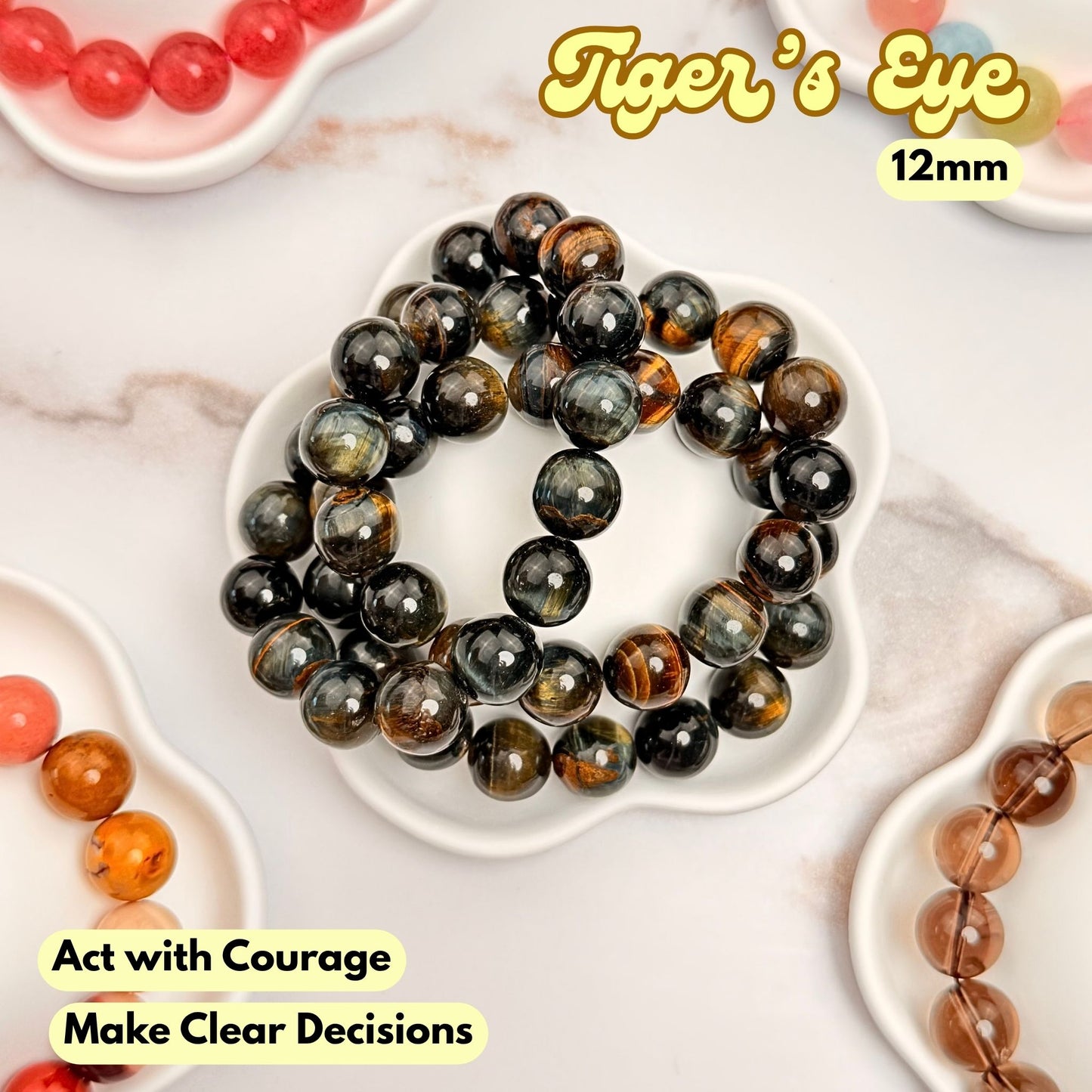 Tiger's Eye 12mm Bracelet