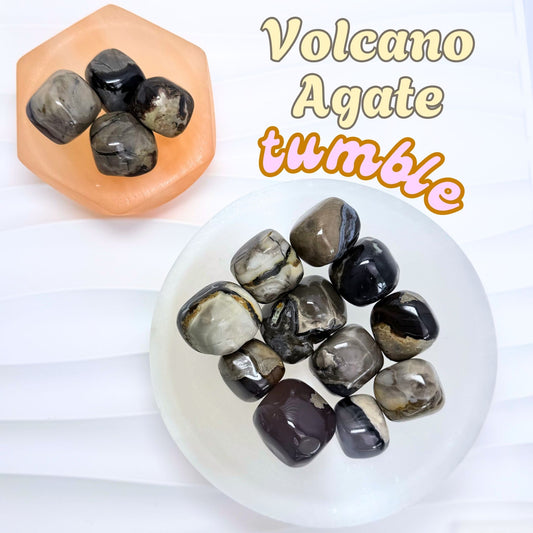 Volcano Agate Tumbled stone | Intuitively Chosen