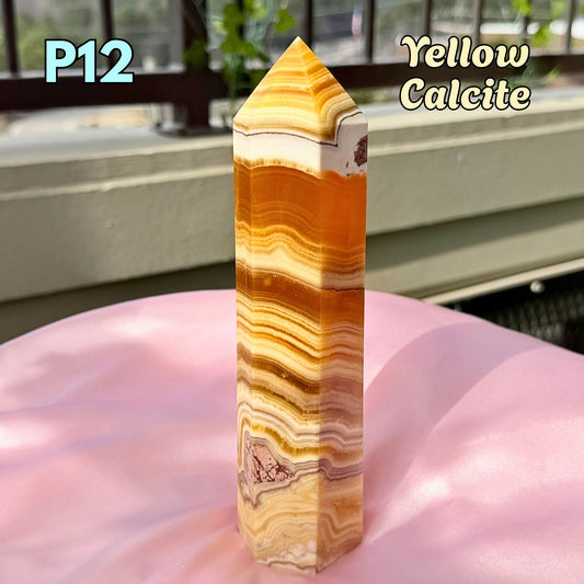 Chunky Yellow Calcite Tower | P12